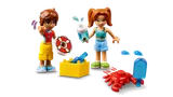 Minifigures and beach accessories.
