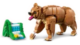 LEGO bear model with waterfall accessory.