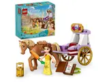 LEGO set box and assembled Belle carriage set.