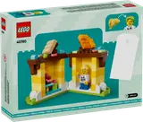 Back of LEGO Birthday Cake box, showing play features.