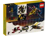 Blacktron Cruiser box back, showing alternate builds.