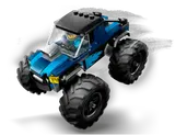 Monster truck mid-jump.