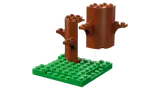 LEGO tree trunk assembly.