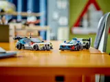 LEGO BMW M4 GT3 and M Hybrid V8 on display.