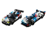 Front view of LEGO BMW M4 GT3 and M Hybrid V8.