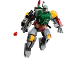 Boba Fett Mech in dynamic flight pose with blaster.