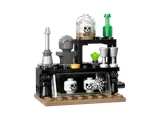 LEGO Borgin and Burkes display of dark artifacts.