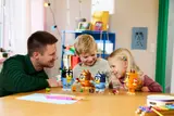 Playing with LEGO Bluey figures