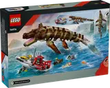 Back of LEGO Mosasaurus Boat Mission box.