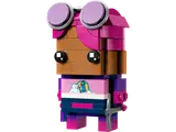 Brite Bomber BrickHeadz figure close-up.