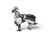 Buckbeak standing sideways.