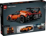 Back of LEGO Technic Bugatti Chiron Pur Sport box.