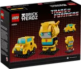 Back of LEGO Bumblebee BrickHeadz box