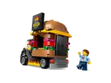 Rear of LEGO Burger Truck with waving customer.