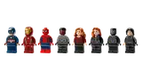 Eight detailed Marvel minifigures.