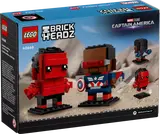 BrickHeadz heroes on display.