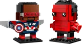 LEGO BrickHeadz Captain America & Red Hulk figures.