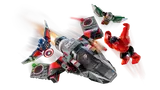 Jet, Red Hulk, Captain America, and Falcon in battle.