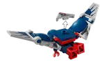 Captain America's jet showing a detachable shield.