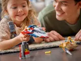 Child holding Cap's jet.