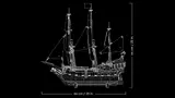 Black Pearl dimensions blueprint.