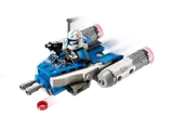 Microfighter firing its laser cannons mid-flight.