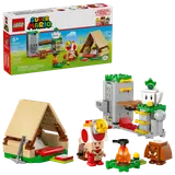 Captain Toad's Camp elements laid out.