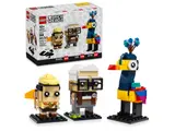 Carl, Russell, and Kevin BrickHeadz up close.