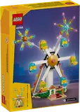 Back of LEGO Ferris Wheel box with dimensions.