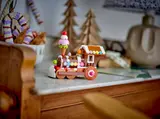 Gingerbread Train on display.