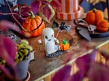 Ghost build unlit in a decorated setting.