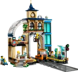 LEGO City Central Train Station (60469) front view.