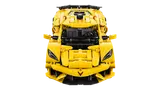Front view, yellow Corvette.