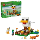 LEGO Minecraft Chicken Farm set and its packaging.