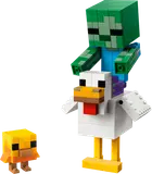 LEGO Minecraft Chicken Jockey in action.