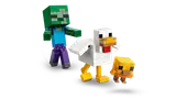 Minecraft trio in motion.
