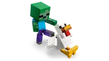 Zombie attempts chicken ride.