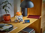 Chopper droid on shelf.