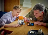 Playing with Chopper's arm.