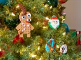 Ornaments on a Christmas tree
