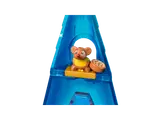Gus Gus in a turret.