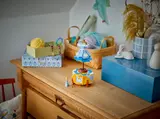 Cinderella's dress set as room decor.