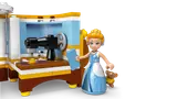 Cinderella at her sewing station.