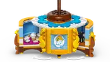 Dress base reveals rotating scenes.