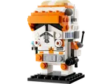 LEGO BrickHeadz Clone Commander Cody helmet detail.