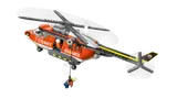 Helicopter with rappelling minifigure.
