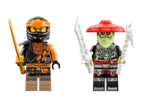 Cole and Bone Scorpion minifigures.