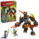 Ninjago mech set box and contents.