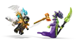 Dragon Zane, Cole, serpent villain clash.