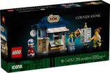 Front view of the Corner Kiosk LEGO box.
